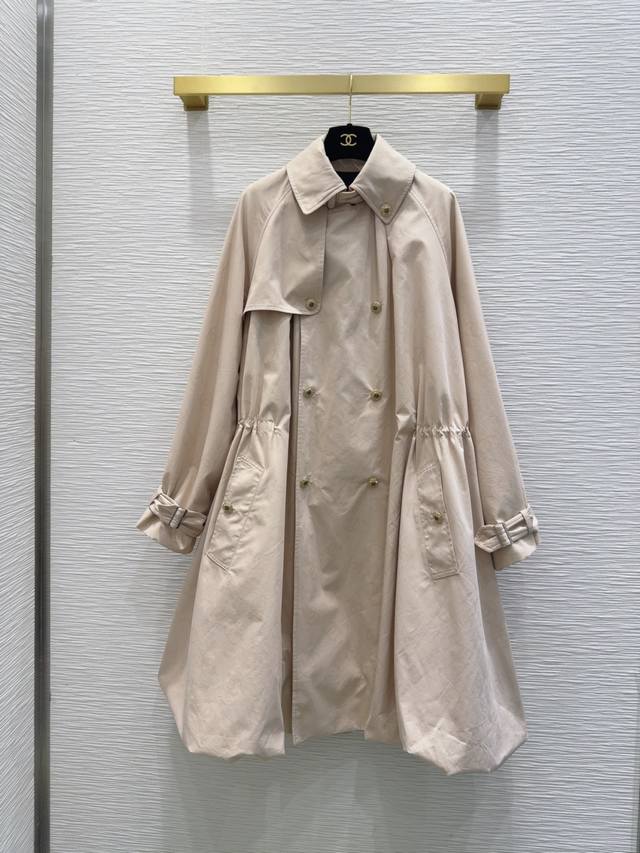 Chane*2025Fw new elegant and intellectual trench coat. Original design with doub