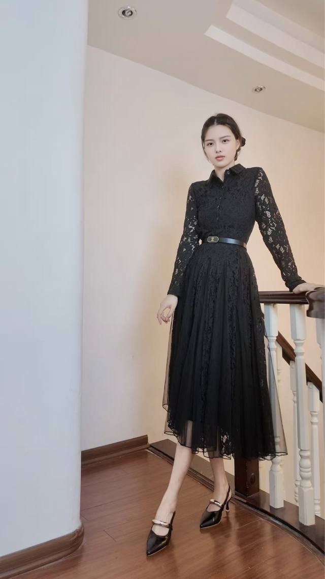 Aw Romantic Lace Mesh Dress Colors: Pink, White, Black Sizes: M-L, Xl-Xxl Size M