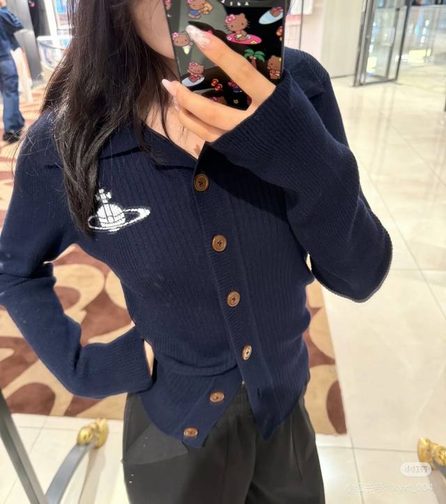 Queen Mother S autumn and winter new official website cardigan Sml wool blend