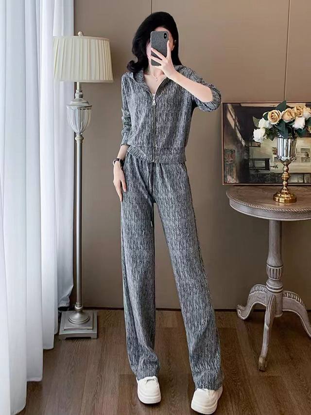 Size: SML-Xl-Xxl Color: Gray Fabric: Polyester Description: Zipper hooded loose