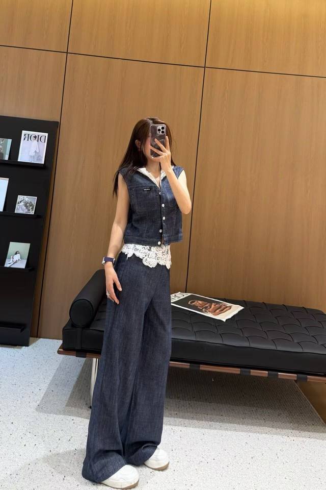 25Ss new suit strongly recommends splicing water-soluble flower lace hooded deni