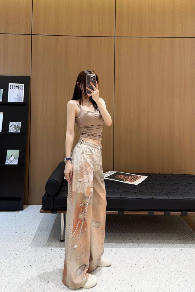 Ac graffiti orange jeans Acne* hot jeans shipped, custom fabrics, 5D printing, r