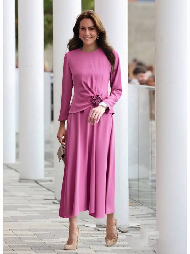 Hot-selling women's clothing early autumn new fashion round neck back center zip