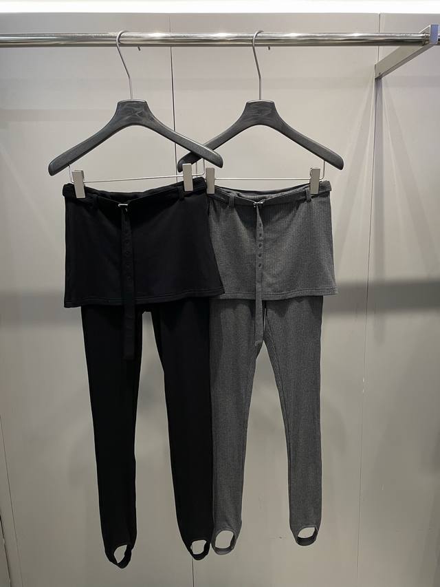 Spring and summer new arrivals fake two-piece pedal pants