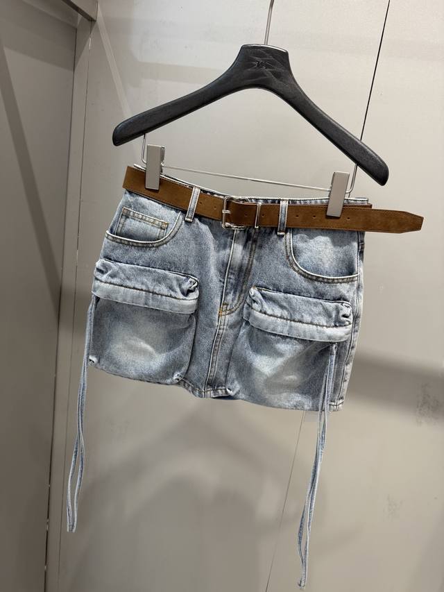 Early autumn new arrivals Belt workwear skirt with panties