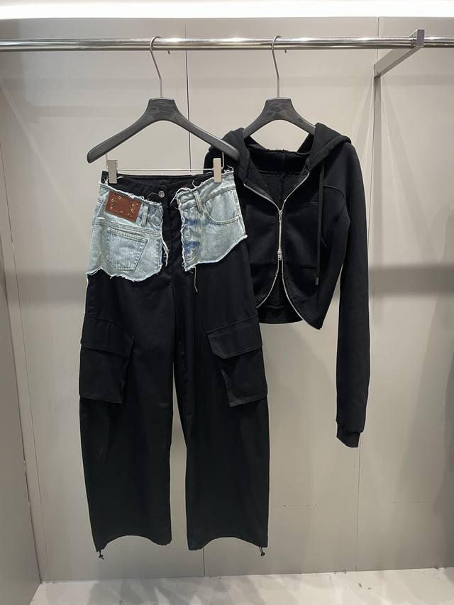 Early Autumn New Arrival Denim Patch Overalls