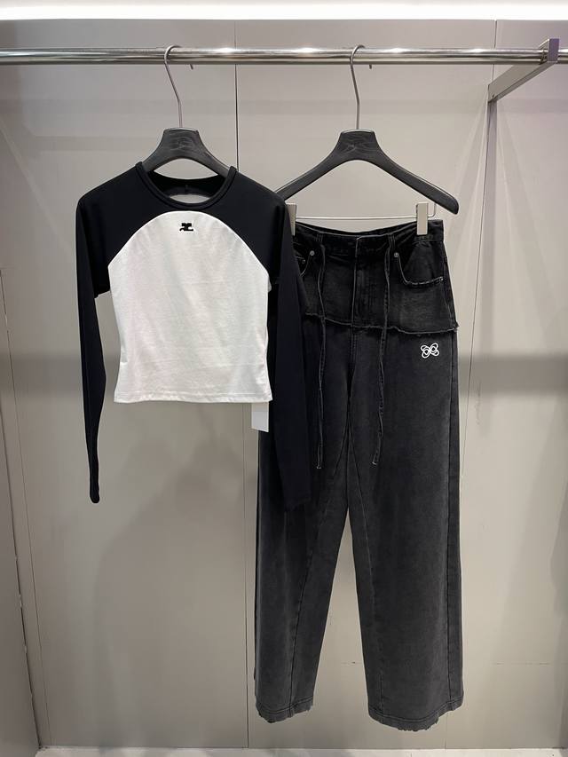 Early Autumn New Arrival Colorblock Long Sleeve T-shirt