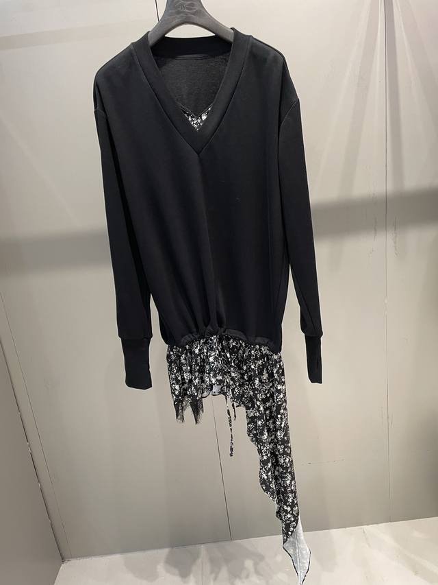 Early Autumn New Arrival Splicing Irregular Hem Dress