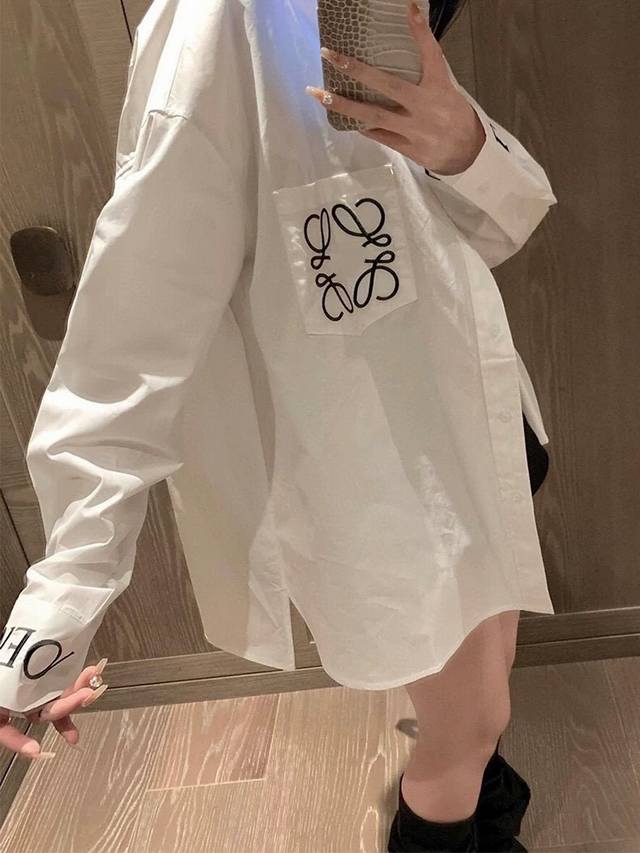 New niche heavy embroidery simple loose sun protection shirt Sml