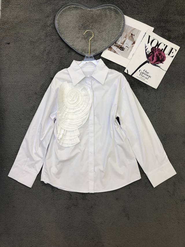 New niche design pleated three-dimensional large flowers fashionable and chic s