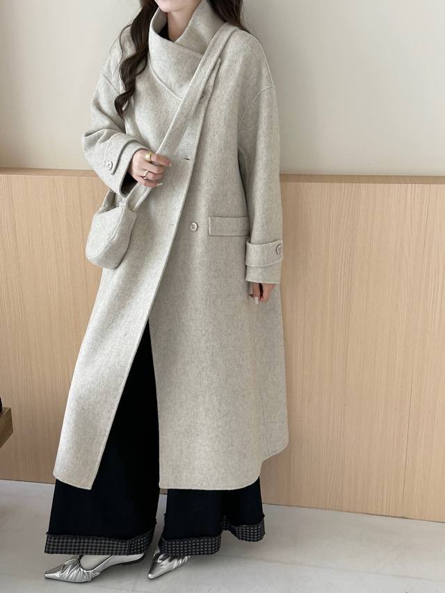 oblique collar backpack, flower rice, oatmeal, dark gray, charcoal gray, four c