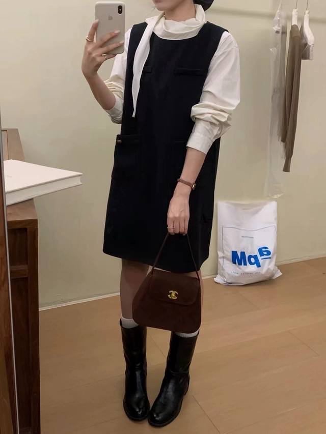 High-end French shirt Chanel style dress, the most classic skirt shape, high-en