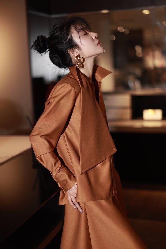Golden Classic Hot-selling Model High-end irregular suit, orange Smlxl Must-hav
