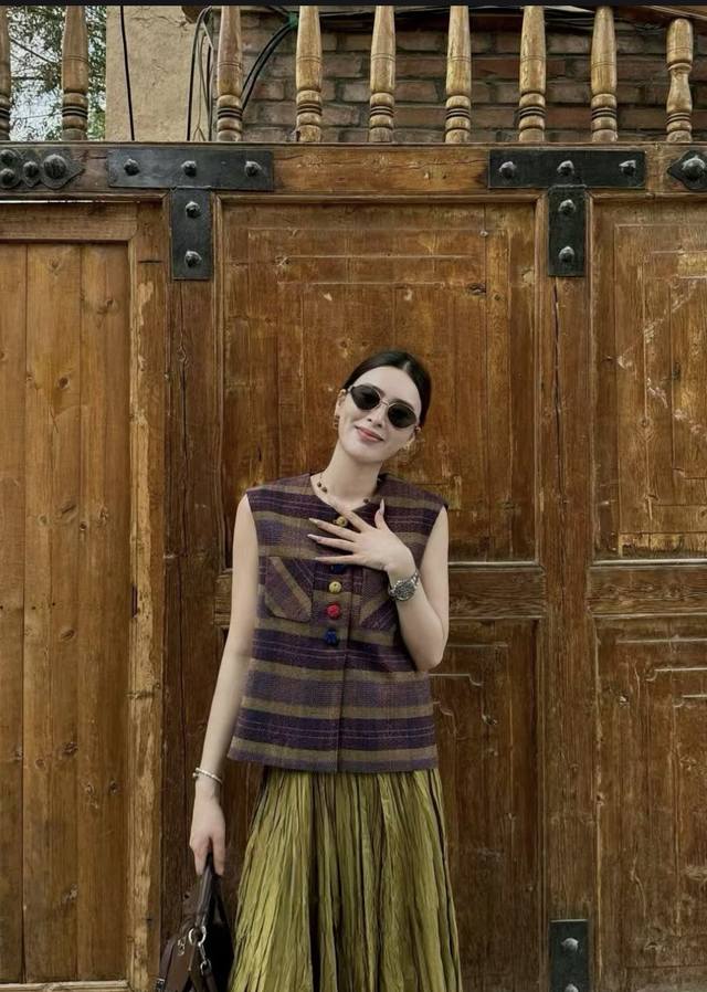 Heavyweight double-stripe wool Chanel jacket! High quality! Custom-made colorfu