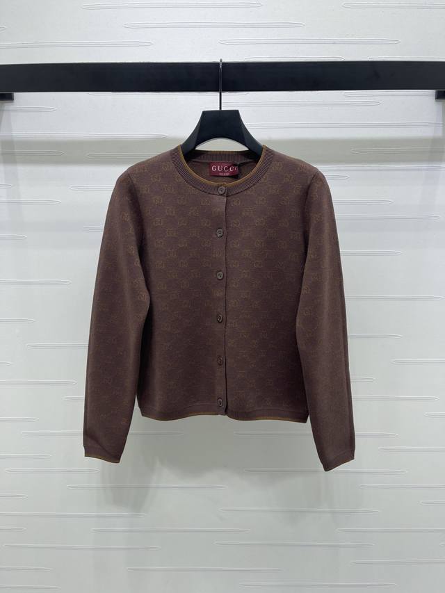 New, original, high-quality Gucc* 2025 Early Fall Collection! Crew-neck jacquar