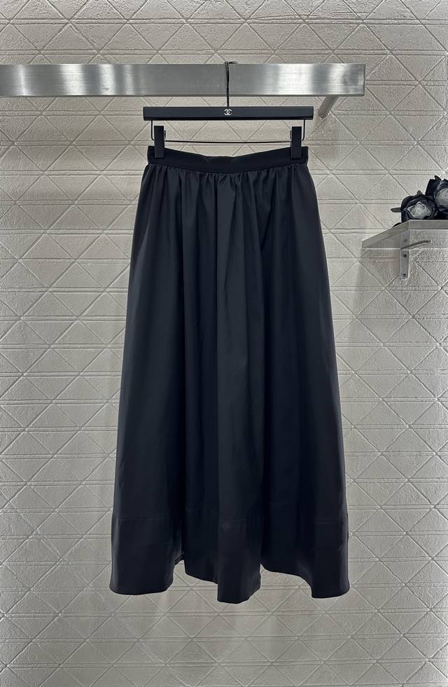 Dio*2025 New Arrivals High-Waisted Umbrella Midi Skirt Custom-Made Yb Imported M