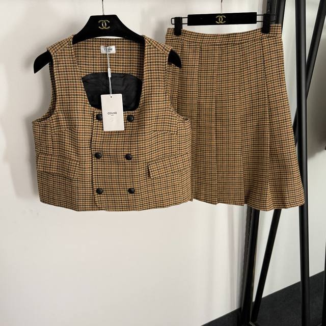 Style No. 20255382 Celin* new old money style suit, versatile double-breasted h