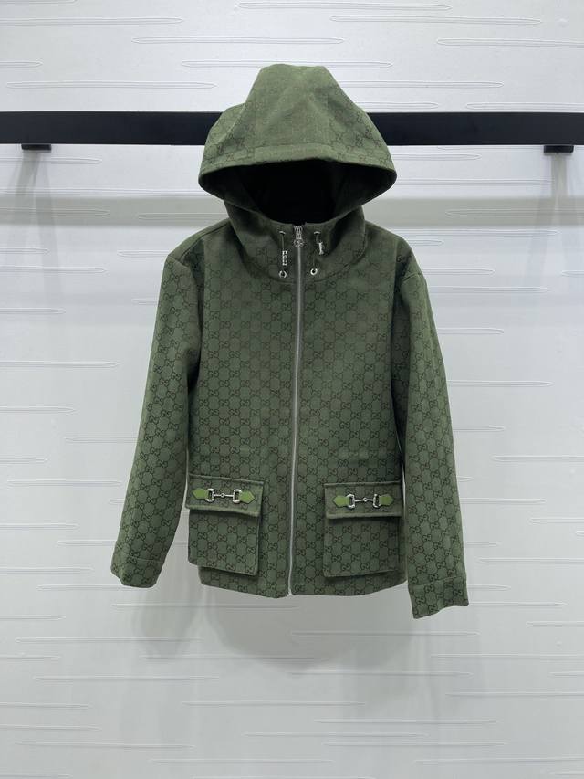 New, original, high-quality Gucc* 2025 Early Fall Collection! Hooded jacquard z