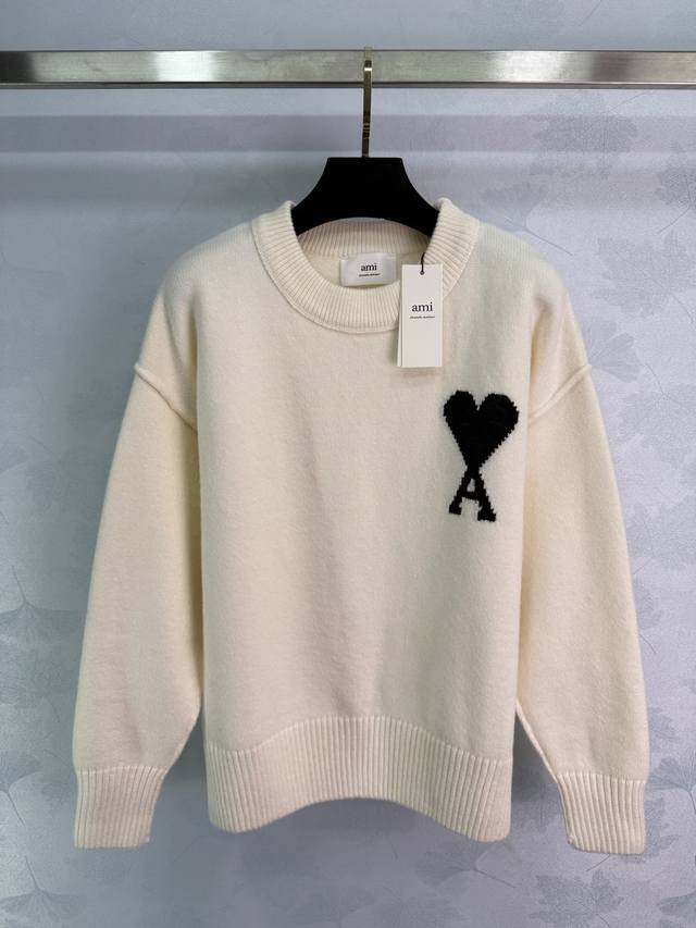 Ami*'s new 2025 Early Fall heart-shaped knitted pullover sweater! Custom-made wo