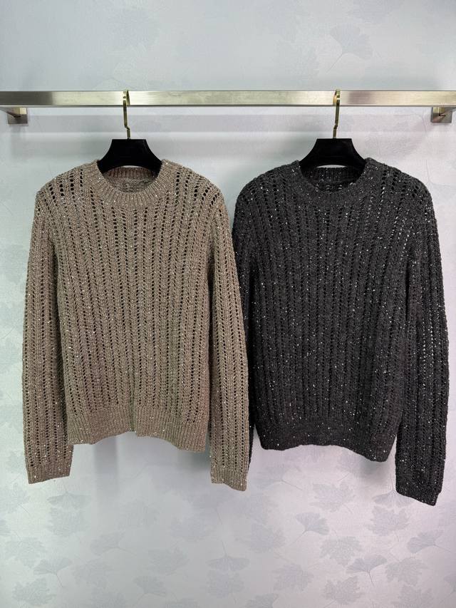 Bc*2025 new sequined knit sweater. Swiss machine-woven craftsmanship, high-end s