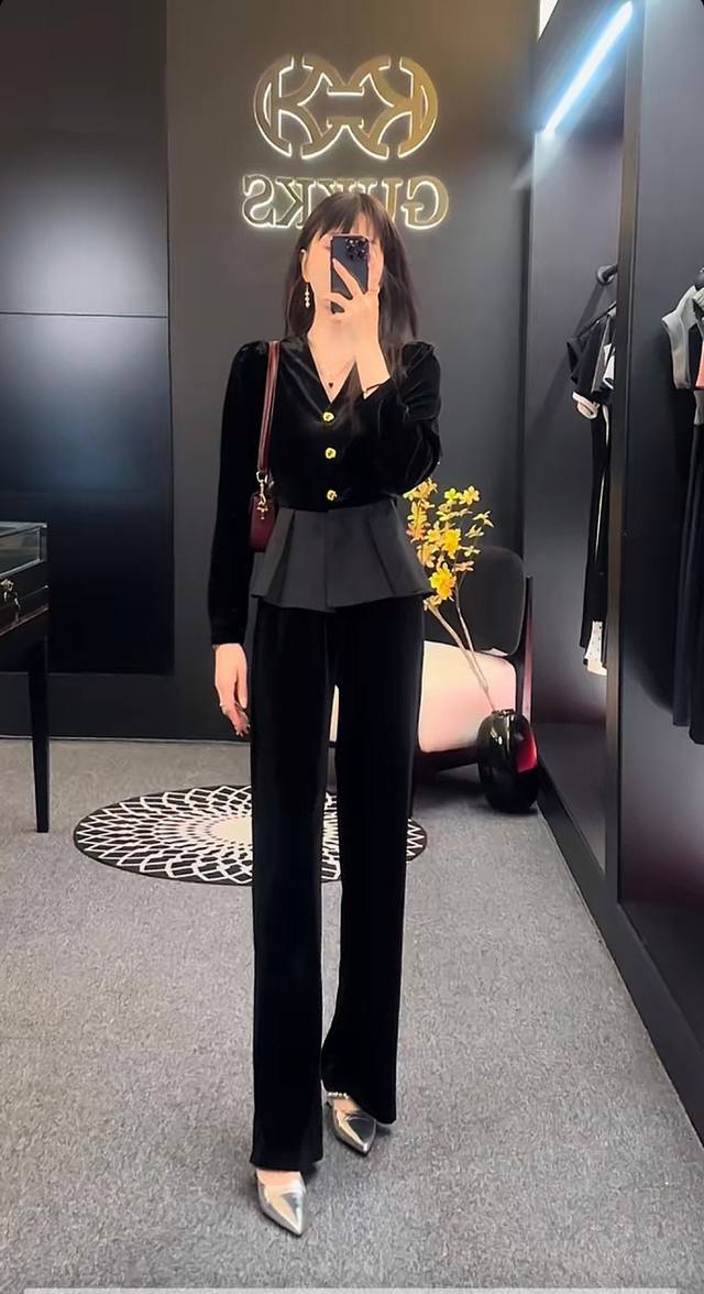 Hot sale! 25 new style velvet suit for early autumn! Customized Korean imported