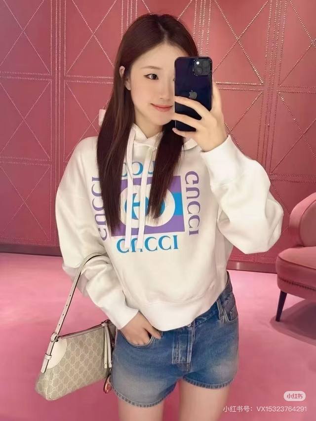 25 Autumn and Winter New Product L pogo letter print hooded sweatshirt Sml