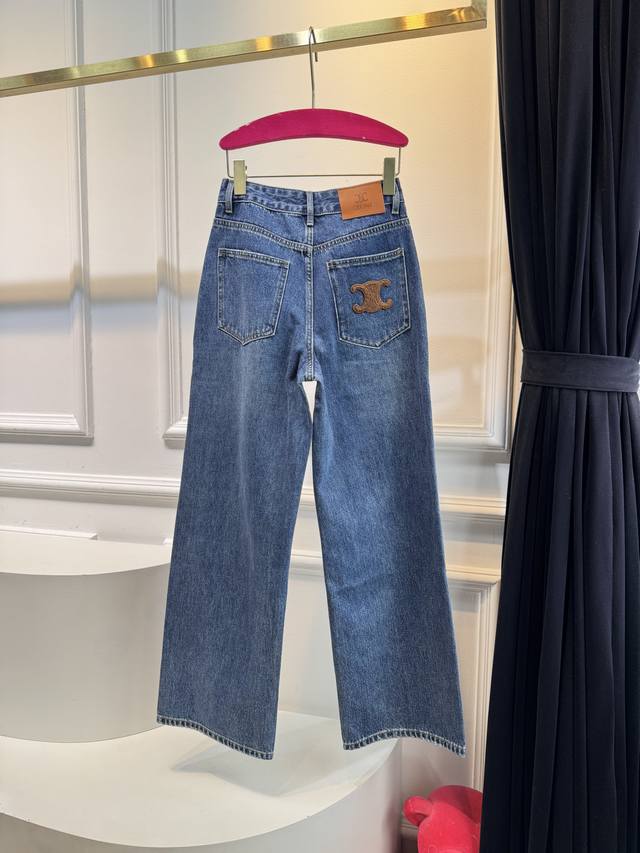 celi** These straight-leg jeans are a true walking leg-lengthening tool. The log