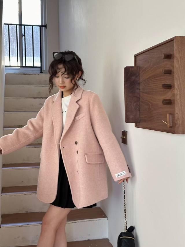 High quality double-faced wool coat Sm