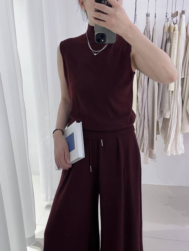 Autumn new superfine wool vest set