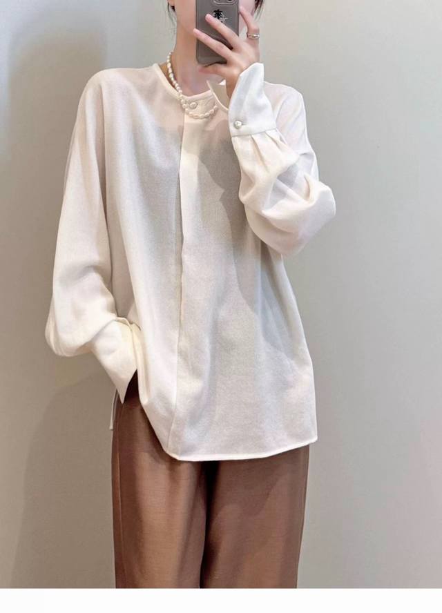 Popular casual versatile wool top 100% pure wool, casual and simple, fashionabl