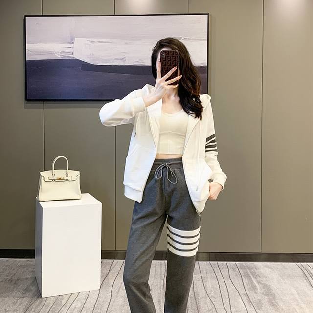 Plus velvet and thickening 200 Size: Smlxlxxl Color: Black + Gray, White + Gray