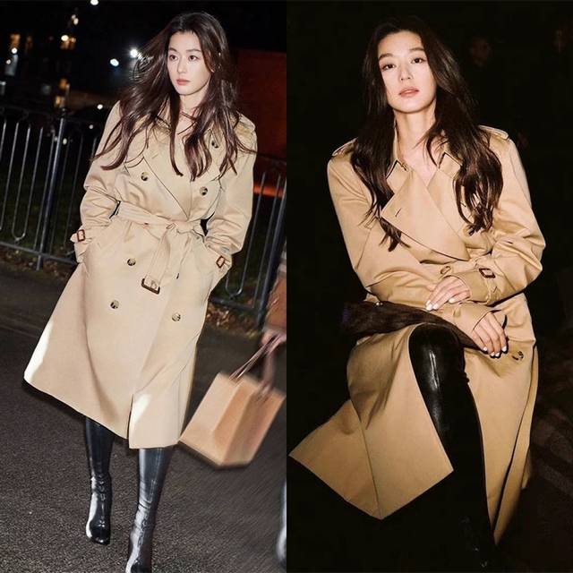 Great deal! High-quality, classic Kensington-style mid-length trench coat for wo