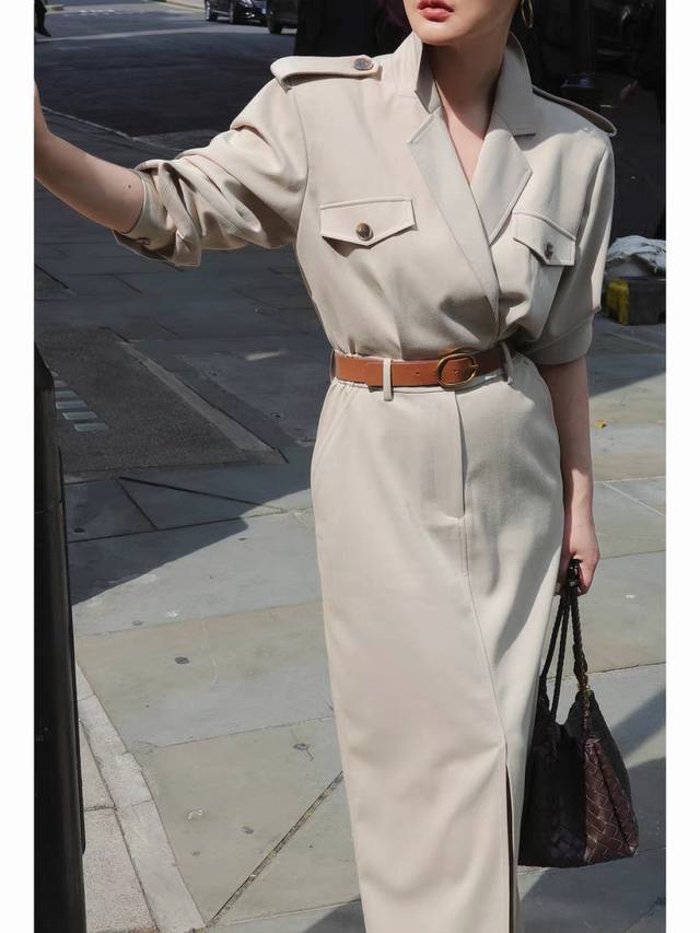 Hot recommendation, spot Bond Street autumn dress women 2025 new slim medium lo