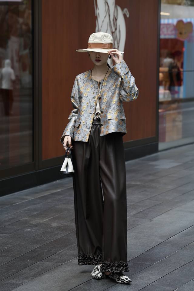 Hot-selling fashionable and versatile high-quality rayon jacquard jacket with li