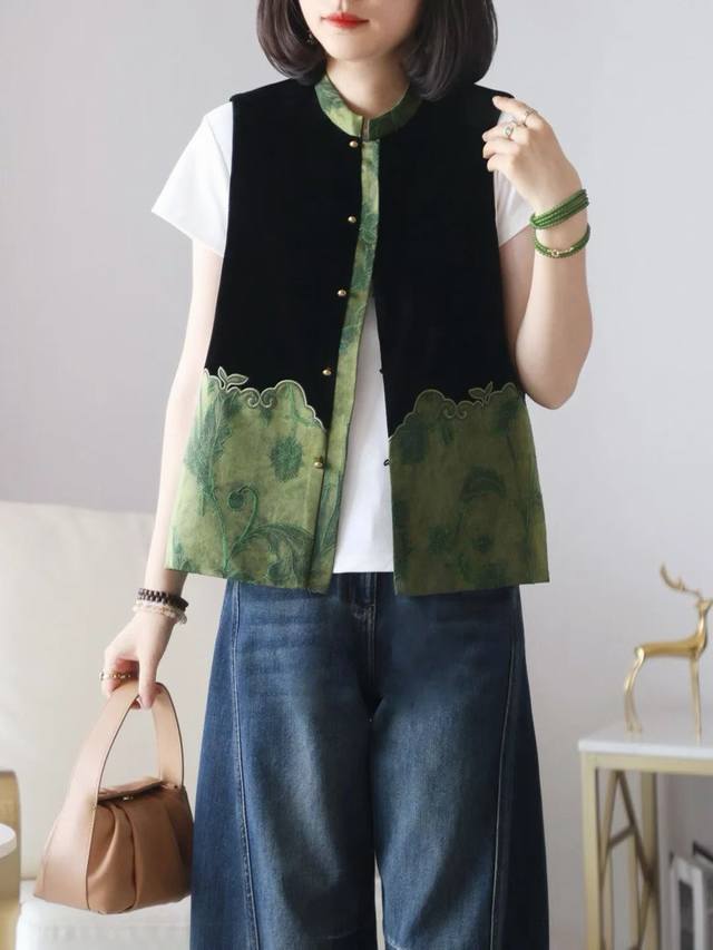 High quality, fashionable and versatile slim jacquard embroidery patchwork silk