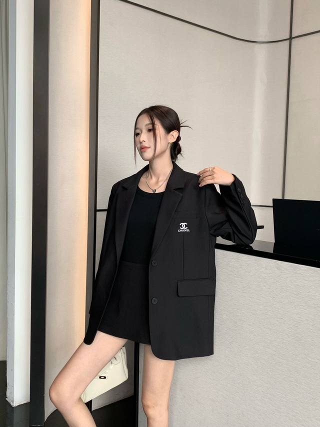 Chanel2025 autumn and winter new style suit jacket, high-end loose casual temper