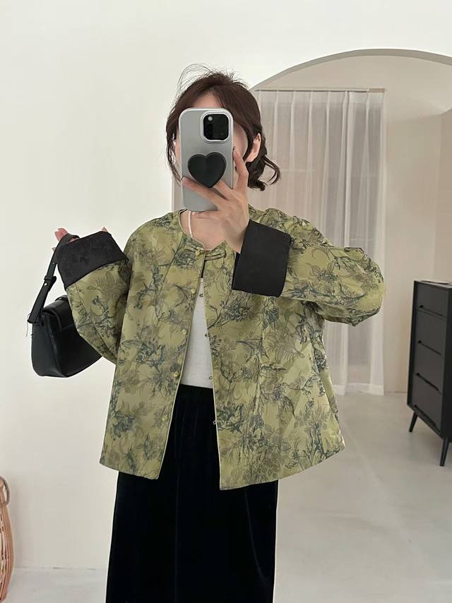 Chinese retro temperament national style buttoned jacket Handmade buttons highl