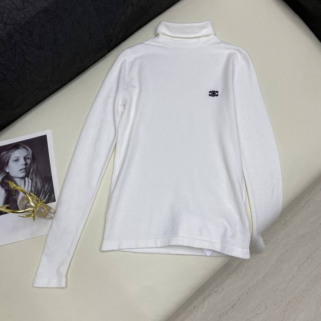 2025 New Product Actual Shot Ce Knitted Sweater Bottoming Shirt; Made of soft an