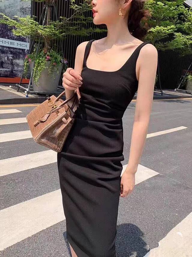 New vest dress, can be worn alone or as an inner layer, slimming waist and redu