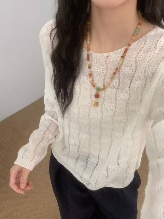 Silk cashmere long sleeves new for early autumn, can be matched with