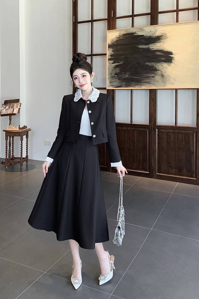 25 This new French retro temperament suit for autumn and winter is so beautiful.