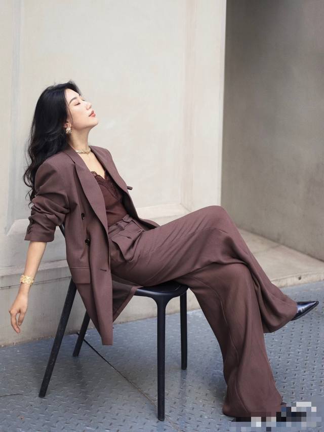 Ysl same style suit, simple tailoring, Italian virgin worsted wool, old money su