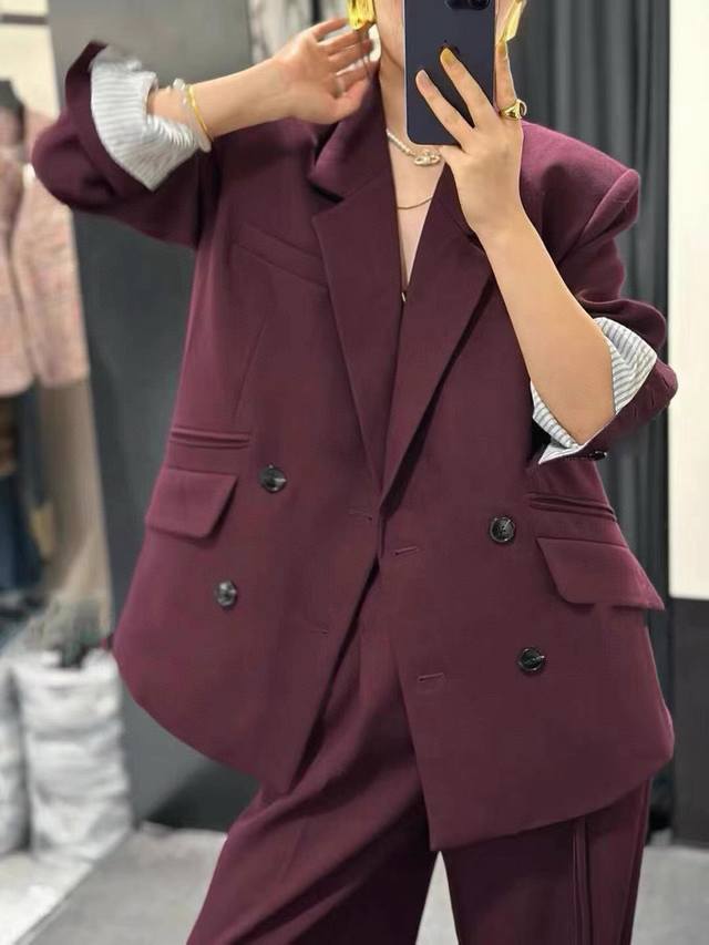 Super hot! Simple and elegant classic lapel suit old money style jacket, lining