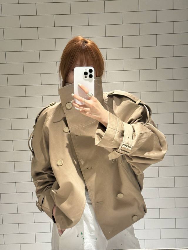 Acne Studi*S Old Money Retro Style Short Jacket Windbreaker Coat Recently Popula