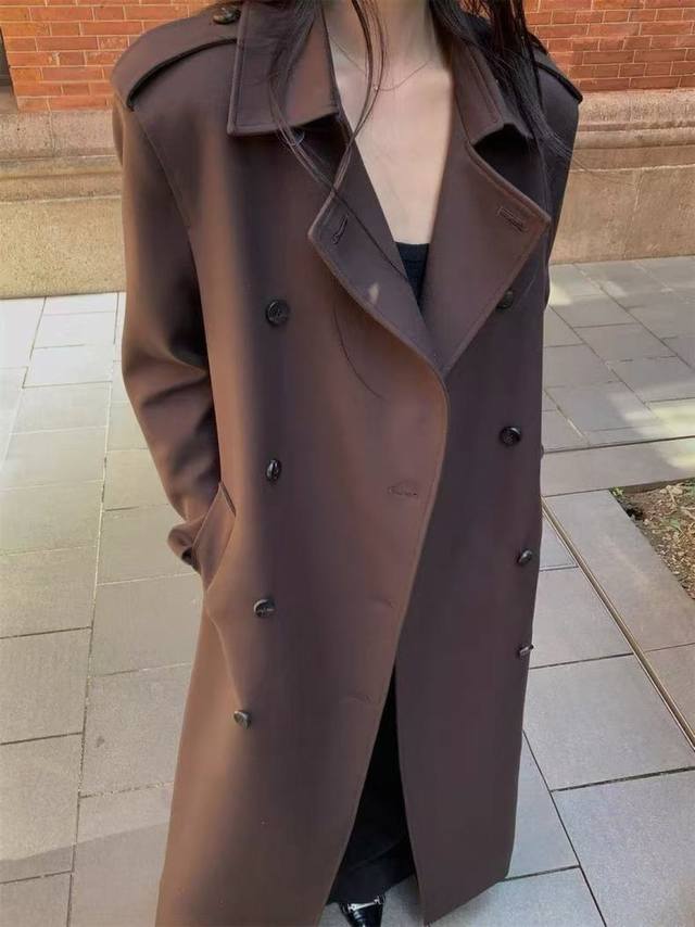 The heroine's enduring long windbreaker coat jacket temperament goddess must-hav