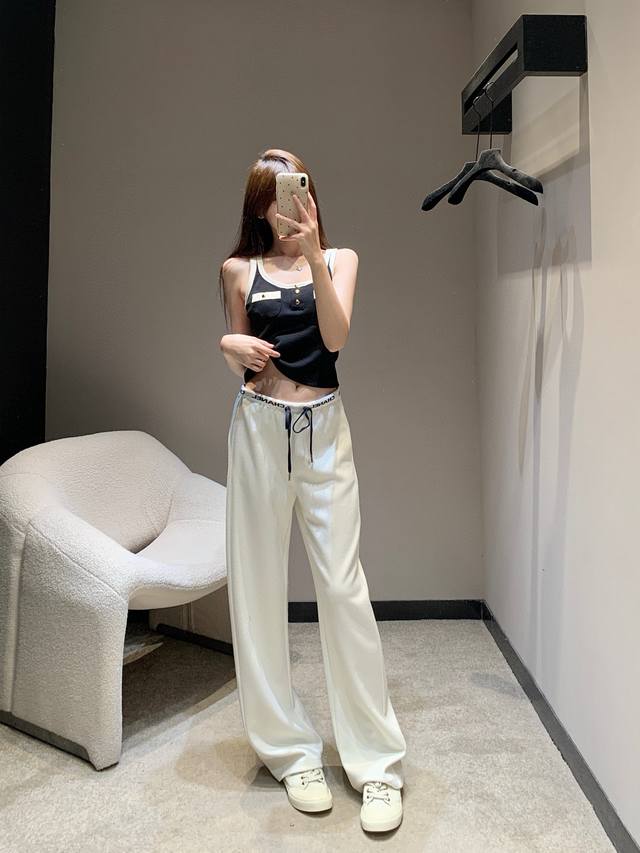 Chane* 25Fw Early Fall New Drawstring Wide-Leg Pants | Exclusive High-End Produc