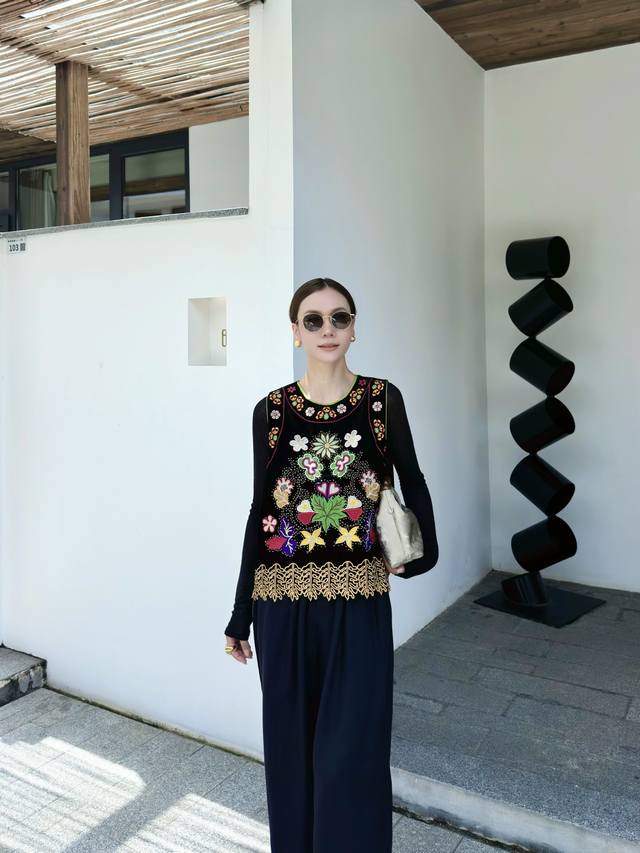 New Arrival ~ High-quality 100% activated silk velvet with heavy beading and em