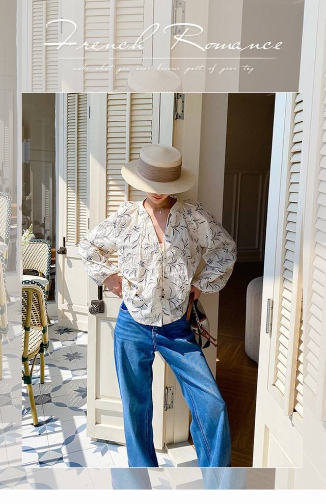 Autumn new foreign trade cross-border women's long-sleeved shirt French design V