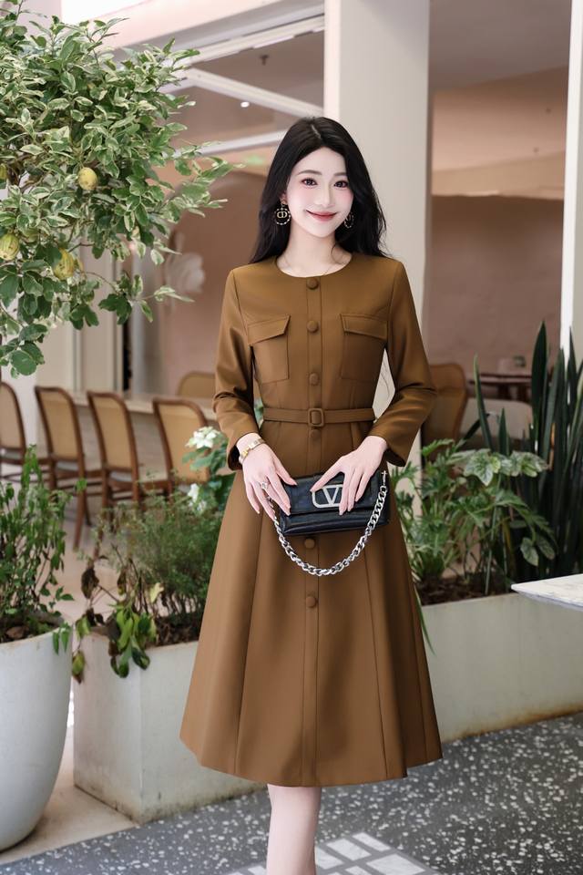 Autumn and winter new style celebrity high-end atmosphere classic slimming tempe