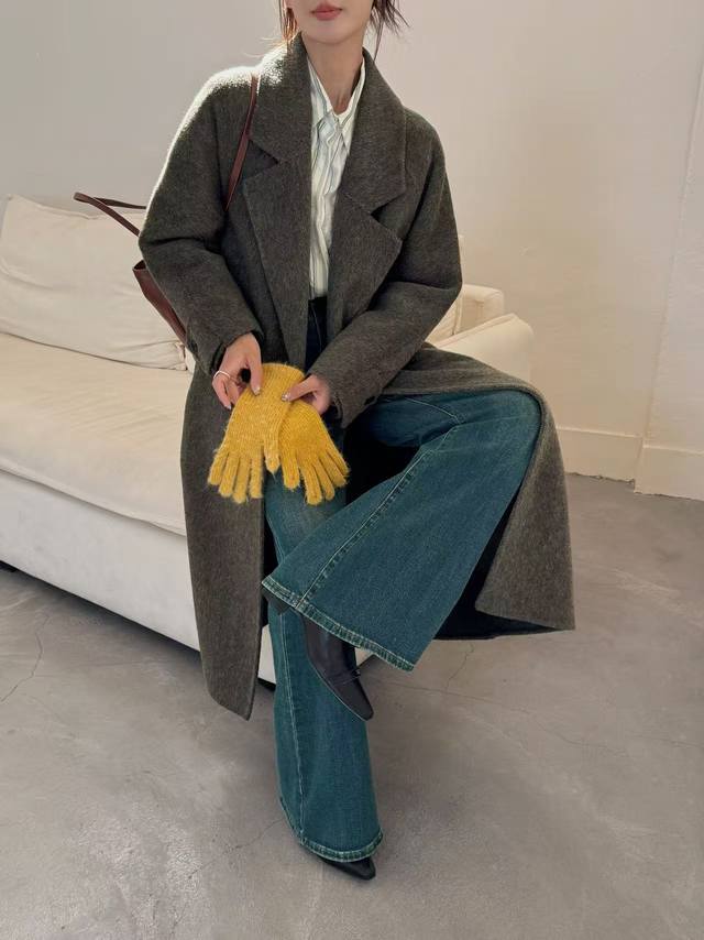 High quality double-faced double wool coat Sm